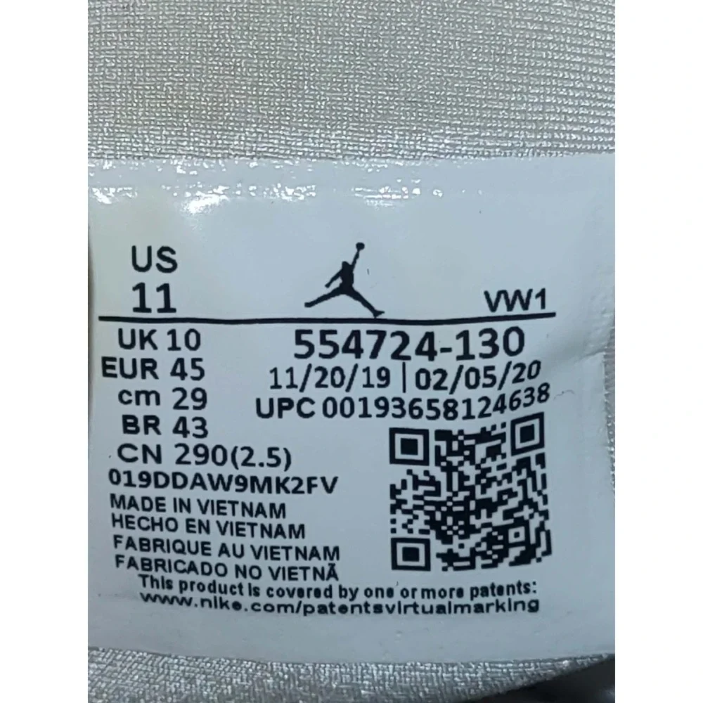Nike Air Jordan 1 Mid Triple White Mens Size 11 Sneakers 554724-130 Leather 2020